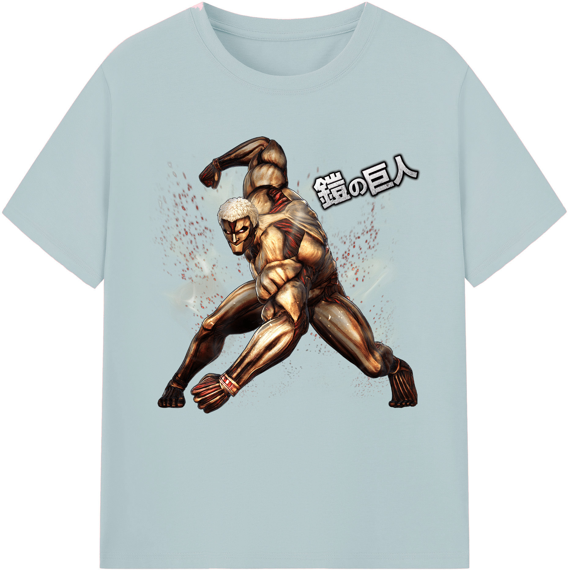 （画像用） 進撃の巨人 Attack on Titan 綿100％半袖Tシャツ（フロントプリント）
